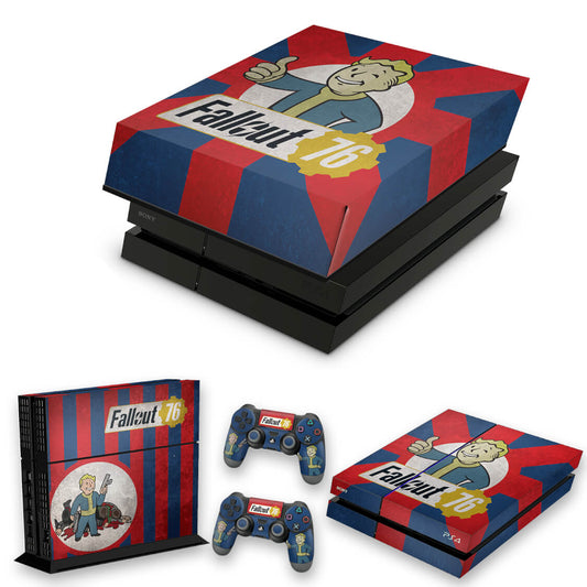 KIT Capa Anti Poeira e Skin Anti-Rage PS4 Fat - Fallout 76