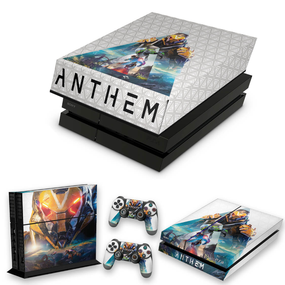 KIT Capa Anti Poeira e Skin Anti-Rage PS4 Fat - Anthem