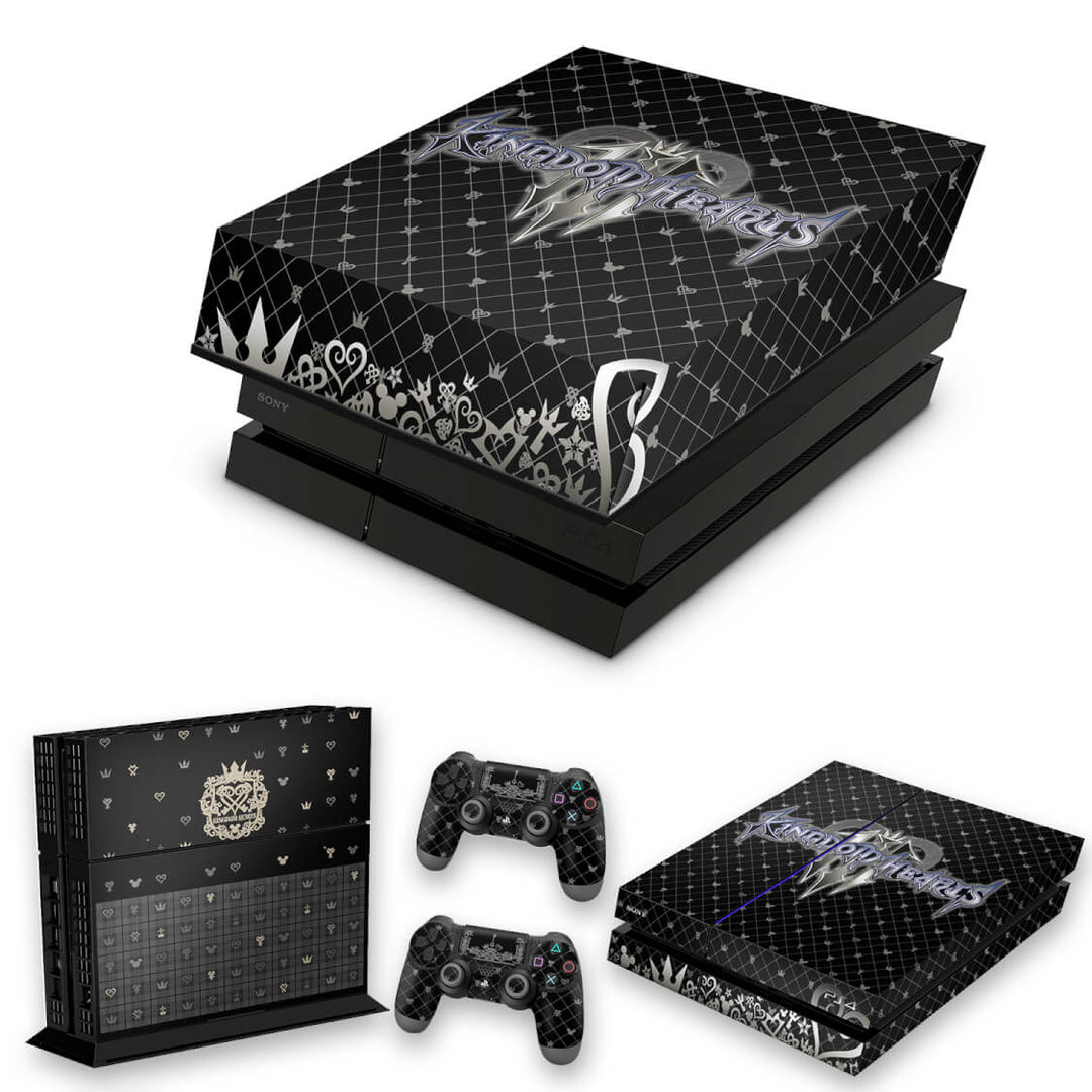 KIT Capa Anti Poeira e Skin Anti-Rage PS4 Fat - Kingdom Hearts 3 Iii - Pop Arte Skins