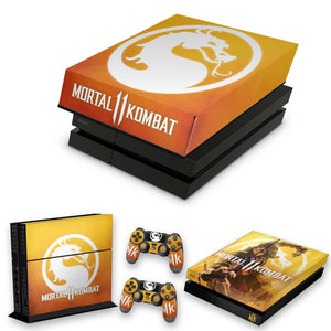 KIT Capa Anti Poeira e Skin Anti-Rage PS4 Fat - Mortal Kombat 11 - Pop Arte Skins