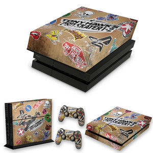 KIT Capa Anti Poeira e Skin Anti-Rage PS4 Fat - Tony Hawk's Pro Skater - Pop Arte Skins