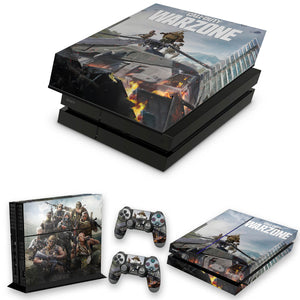 KIT Capa Anti Poeira e Skin Anti-Rage PS4 Fat - Call Of Duty Warzone - Pop Arte Skins