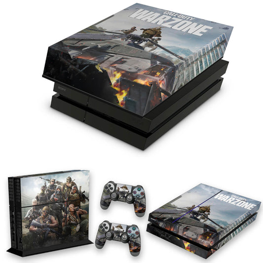KIT PS4 Fat Skin Anti-Rage e Capa Anti Poeira - Call Of Duty Warzone