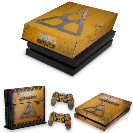 KIT PS4 Fat Skin Anti-Rage e Capa Anti Poeira - Tom Clancy's Rainbow Six Siege Extraction