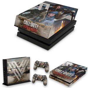 KIT Capa Anti Poeira e Skin Anti-Rage PS4 Fat - Call Of Duty Vanguard - Pop Arte Skins