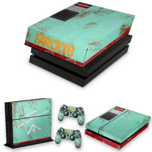 KIT PS4 Fat Skin Anti-Rage e Capa Anti Poeira - Far Cry 6