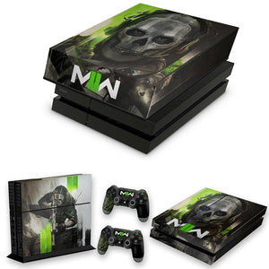 KIT Capa Anti Poeira e Skin Anti-Rage PS4 Fat - Call Of Duty Modern Warfare II - Pop Arte Skins