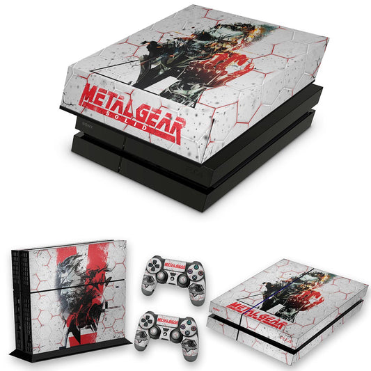 KIT PS4 Fat Skin Anti-Rage e Capa Anti Poeira - Metal Gear Solid