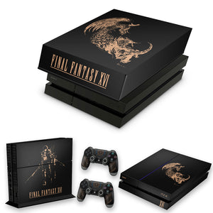 KIT Capa Anti Poeira e Skin Anti-Rage PS4 Fat - Final Fantasy XVI Edition - Pop Arte Skins