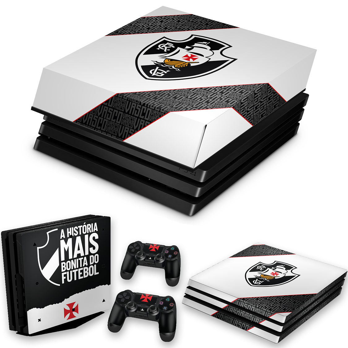 KIT PS4 Pro Skin Anti-Rage e Capa Anti Poeira - Vasco A