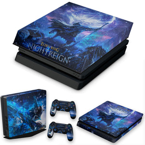KIT Capa Anti Poeira e Skin Anti-Rage PS4 Slim - Elden Ring Nightreign