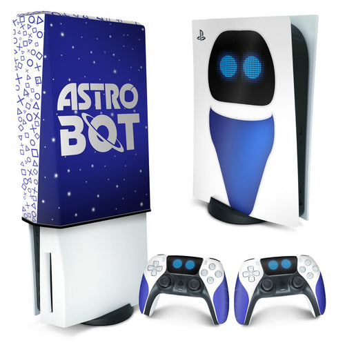 KIT Capa Anti Poeira e Skin Anti-Rage PS5 Fat Vertical - Modelo 193