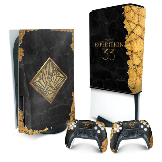KIT PS5 Fat Skin Anti-Rage e Capa Anti Poeira Vertical - Clair Obscur: Expedition 33