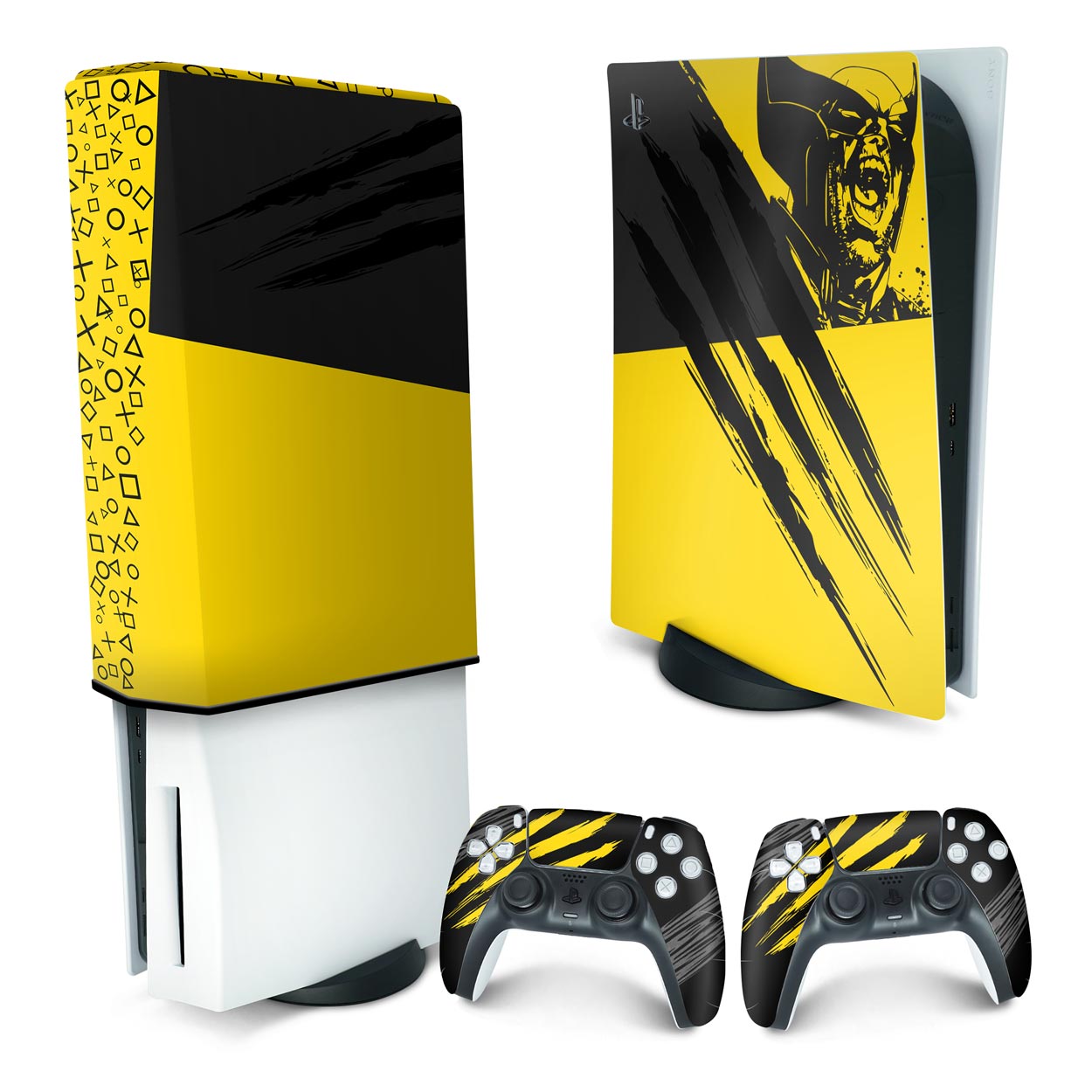 KIT PS5 Fat Skin Anti-Rage e Capa Anti Poeira Vertical - Modelo 207
