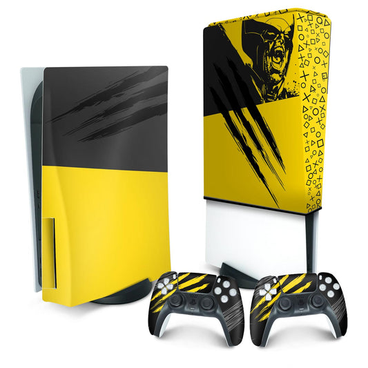 KIT PS5 Fat Skin Anti-Rage e Capa Anti Poeira Vertical - Modelo 207