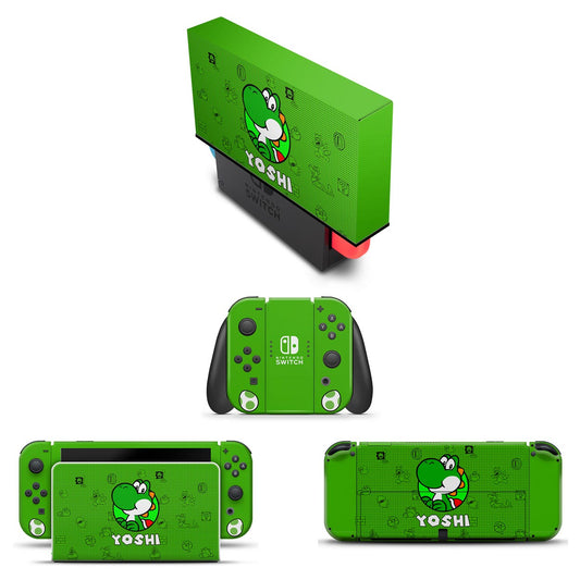 KIT Nintendo Switch Oled Skin e Capa Anti Poeira - Yoshi