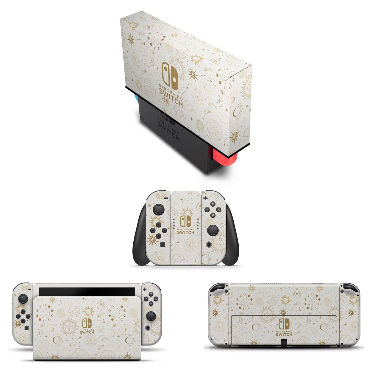 KIT Nintendo Switch Oled Skin e Capa Anti Poeira - Astros