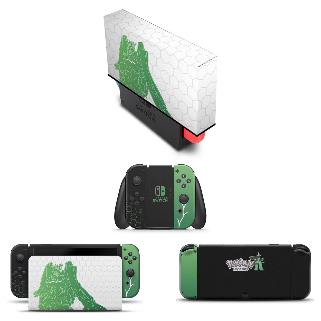 KIT Nintendo Switch Oled Skin e Capa Anti Poeira - Pokémon Legends Z-A