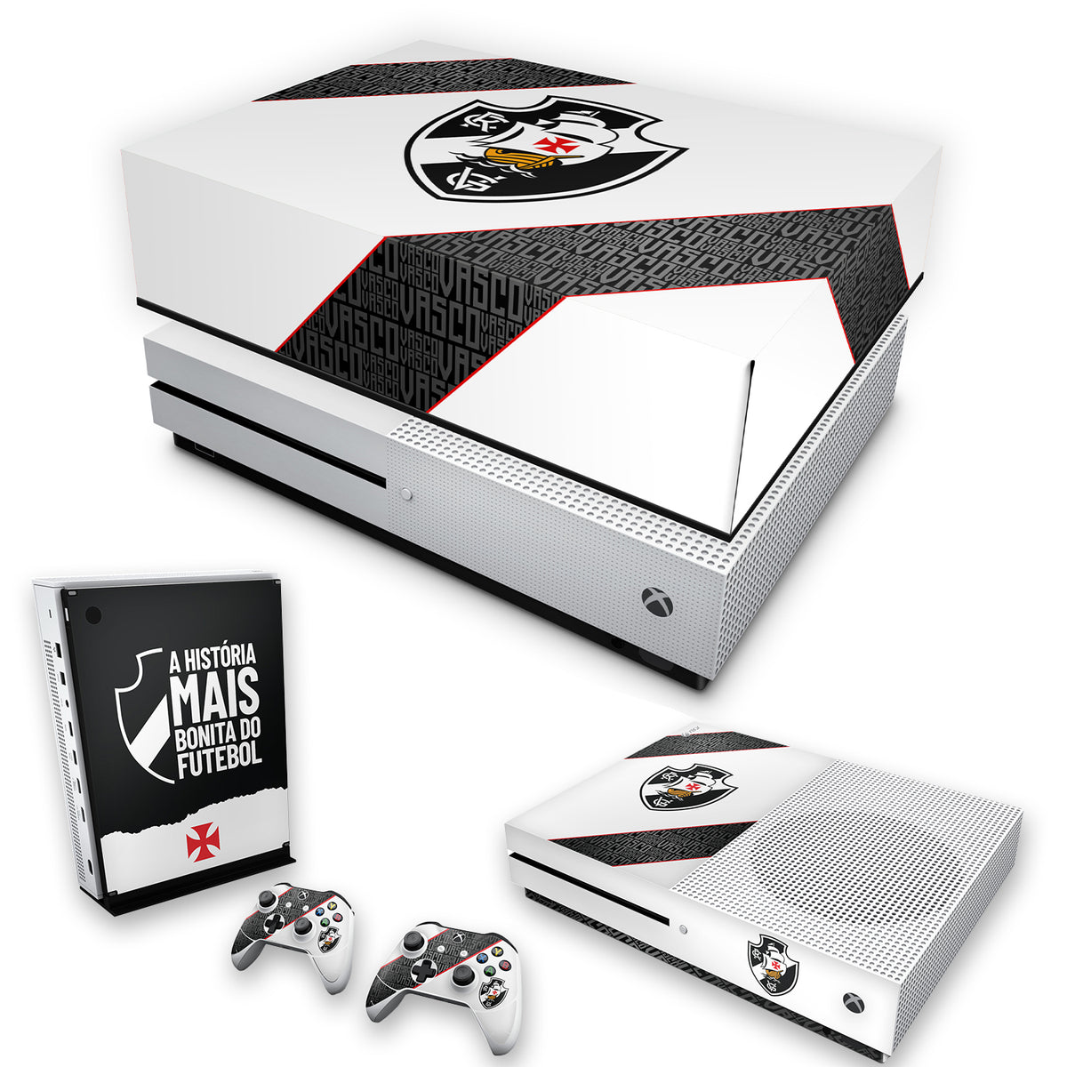 KIT Xbox One S Slim Skin Anti-Rage e Capa Anti Poeira - Vasco A