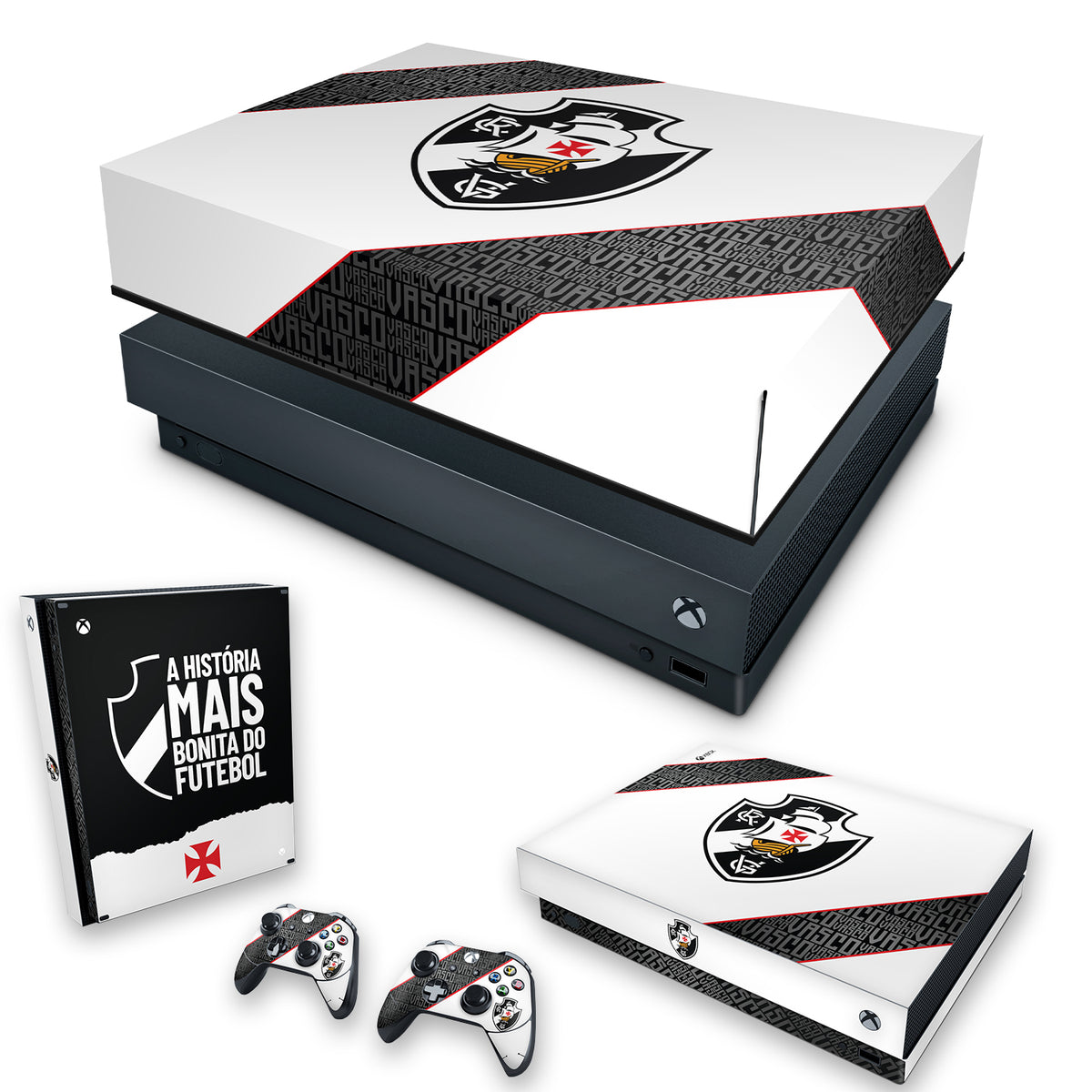 KIT Xbox One X Skin Anti-Rage e Capa Anti Poeira - Vasco A