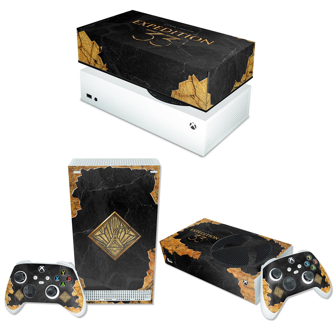 KIT Xbox Series S Skin Anti-Rage e Capa Anti Poeira Horizontal - Clair Obscur: Expedition 33