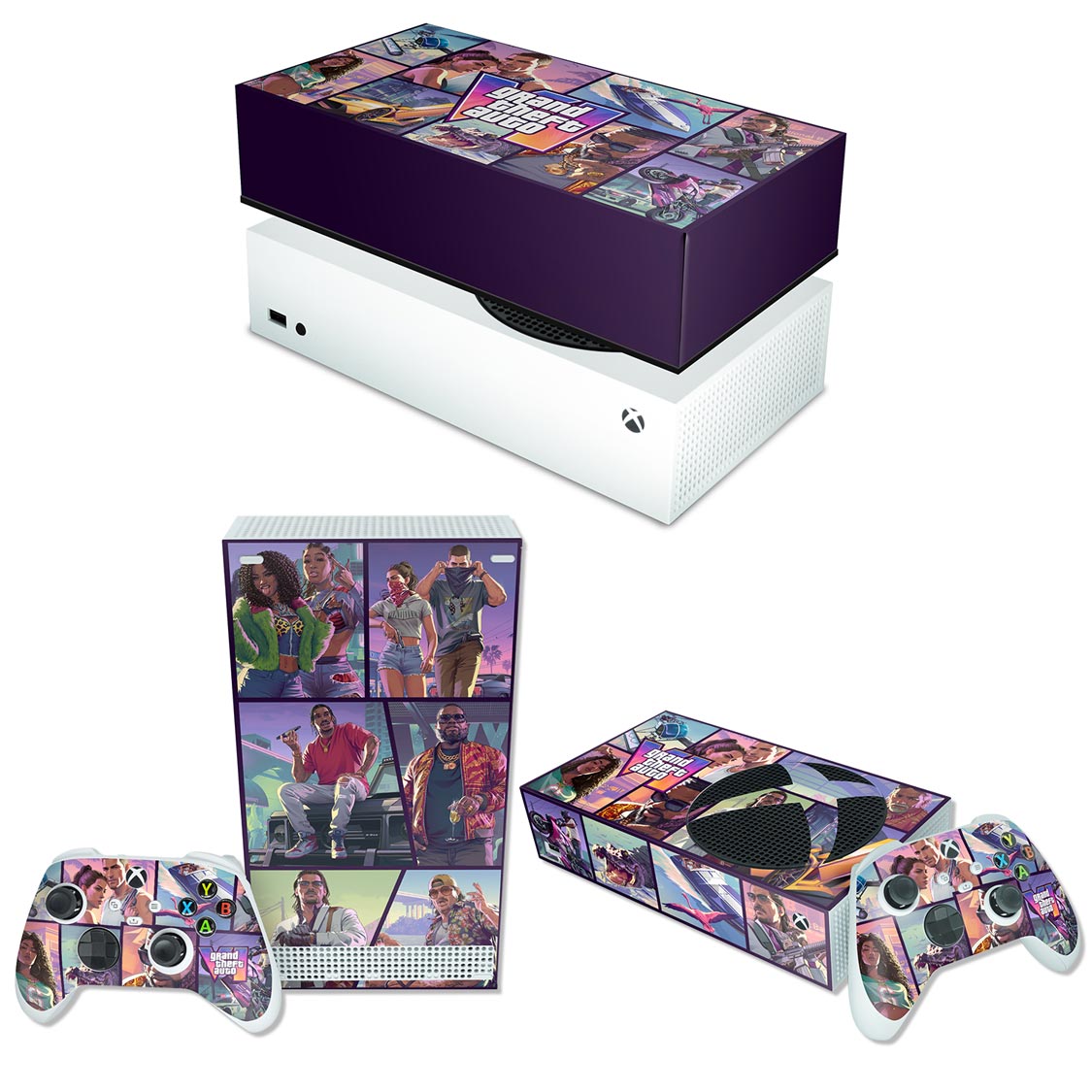 KIT Xbox Series S Skin Anti-Rage e Capa Anti Poeira Horizontal - Modelo 205