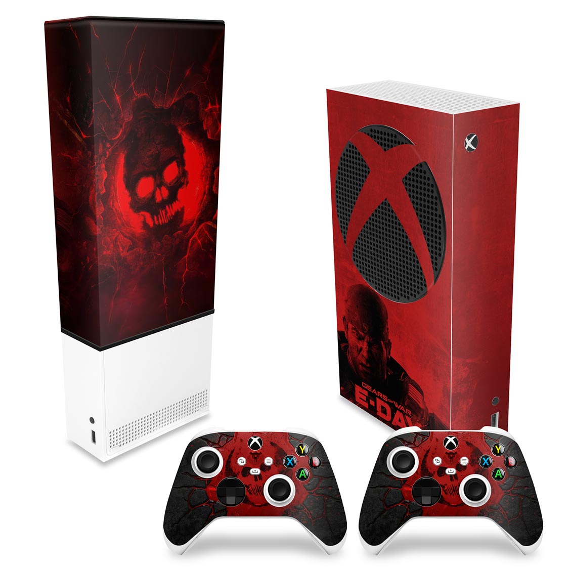 KIT Xbox Series S Capa Anti Poeira e Skin Anti-Rage Vertical - Modelo 147