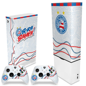 KIT Capa Anti Poeira e Skin Anti-Rage Xbox Series S Vertical - Bahia A - Pop Arte Skins - foto 2