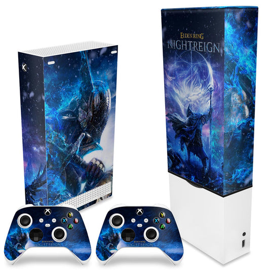 KIT Xbox Series S Capa Anti Poeira e Skin Anti-Rage Vertical -  Elden Ring Nightreign