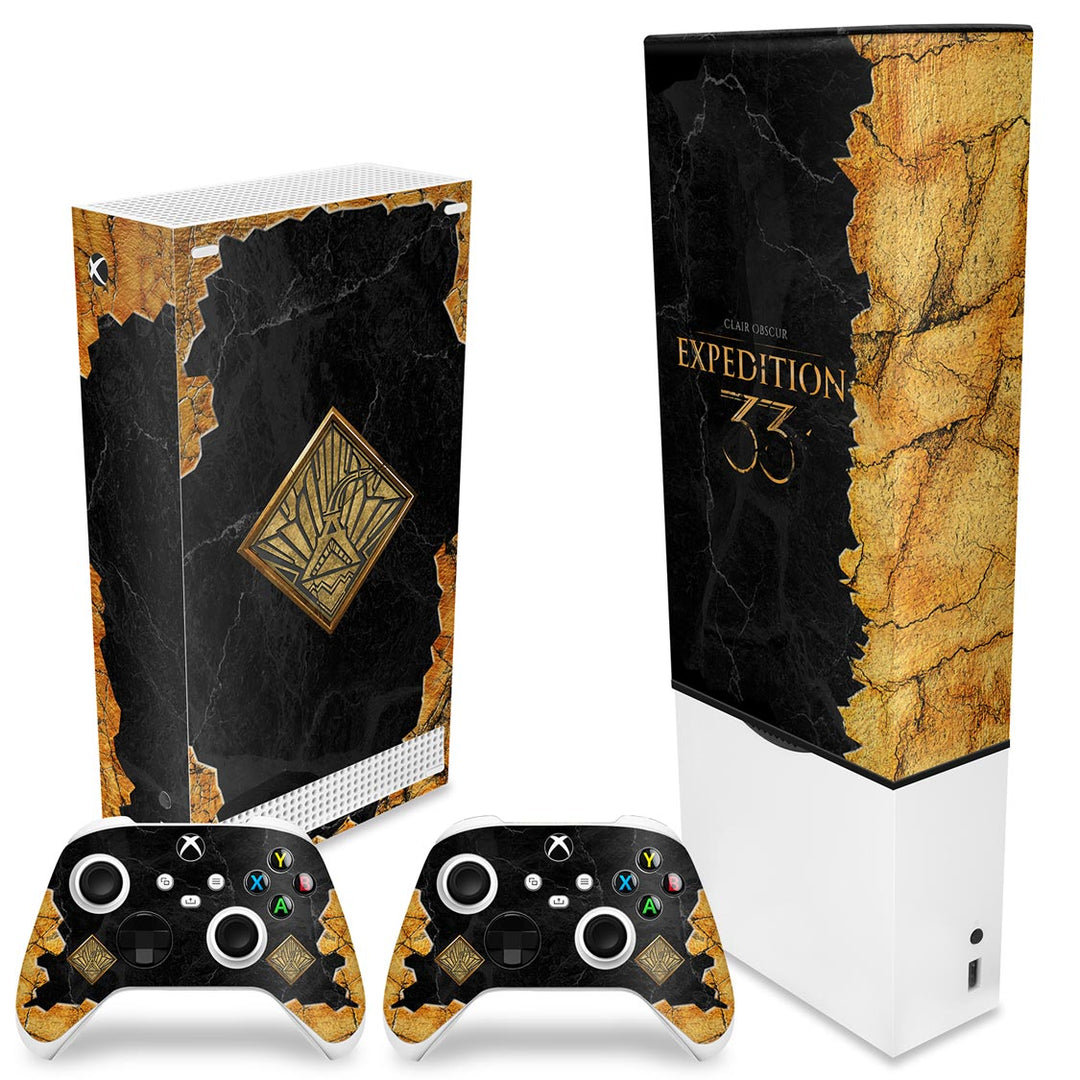 KIT Capa Anti Poeira e Skin Anti-Rage Xbox Series S Vertical - Clair Obscur: Expedition 33 - Pop Arte Skins - foto 2