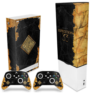 KIT Capa Anti Poeira e Skin Anti-Rage Xbox Series S Vertical - Clair Obscur: Expedition 33 - Pop Arte Skins - foto 2