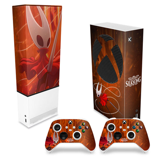 KIT Xbox Series S Capa Anti Poeira e Skin Anti-Rage Vertical - Hollow Knight: Silksong