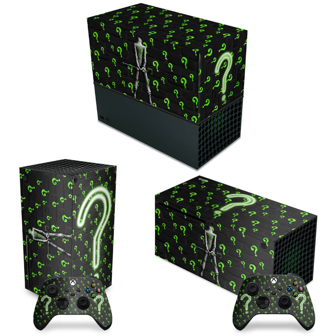 KIT Capa Anti Poeira e Skin Anti-Rage Xbox Series X Horizontal - Charada - Pop Arte Skins