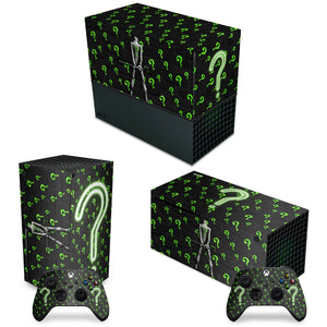 KIT Capa Anti Poeira e Skin Anti-Rage Xbox Series X Horizontal - Charada - Pop Arte Skins