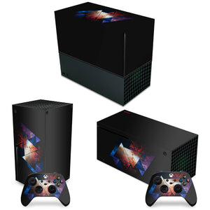 KIT Capa Anti Poeira e Skin Anti-Rage Xbox Series X Horizontal - Abstrato #90 - Pop Arte Skins