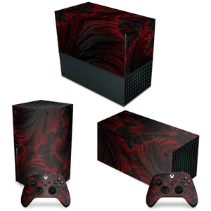 KIT Capa Anti Poeira e Skin Anti-Rage Xbox Series X Horizontal - Abstrato #96 - Pop Arte Skins