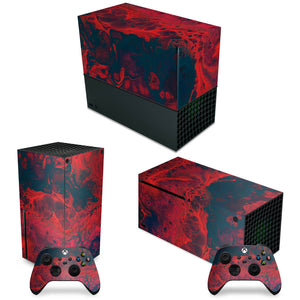 KIT Capa Anti Poeira e Skin Anti-Rage Xbox Series X Horizontal - Abstrato #98 - Pop Arte Skins