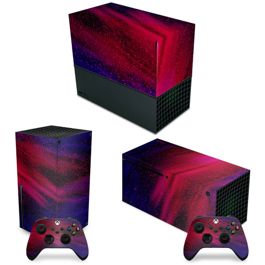 KIT Xbox Series X Capa Anti Poeira e Skin Anti-Rage Horizontal - Abstrato #101