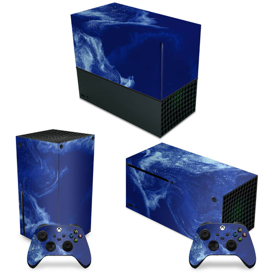 KIT Xbox Series X Capa Anti Poeira e Skin Anti-Rage Horizontal - Abstrato #106