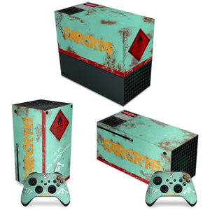 KIT Capa Anti Poeira e Skin Anti-Rage Xbox Series X Horizontal - Far Cry 6 - Pop Arte Skins
