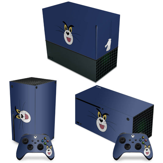 KIT Xbox Series X Capa Anti Poeira e Skin Anti-Rage Horizontal - Tom