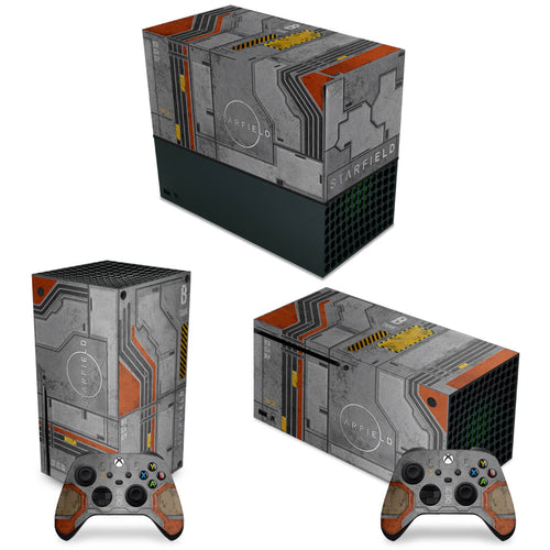 KIT Capa Anti Poeira e Skin Anti-Rage Xbox Series X Horizontal - Starfield
