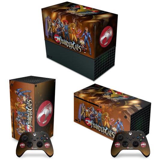 KIT Xbox Series X Capa Anti Poeira e Skin Anti-Rage Horizontal - Thundercats