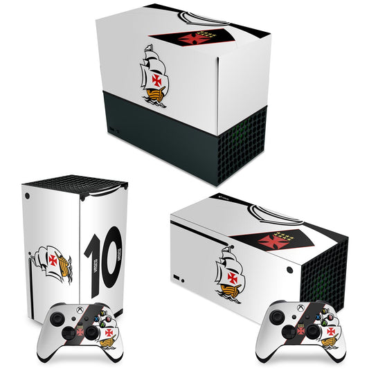 KIT Xbox Series X Capa Anti Poeira e Skin Anti-Rage Horizontal - Vasco B