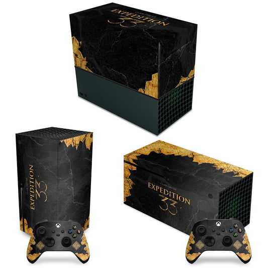 KIT Xbox Series X Capa Anti Poeira e Skin Anti-Rage Horizontal - Clair Obscur: Expedition 33