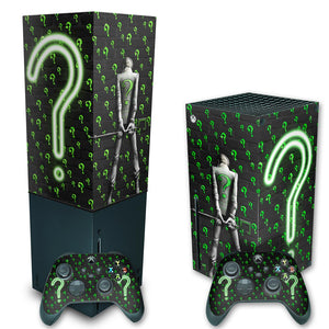 KIT Capa Anti Poeira e Skin Anti-Rage Xbox Series X Vertical - Charada - Pop Arte Skins - foto 2