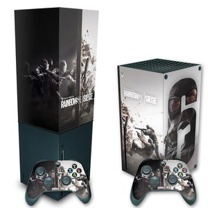 KIT Capa Anti Poeira e Skin Anti-Rage Xbox Series X Vertical - Tom Clancy's Rainbow Six Siege - Pop Arte Skins - foto 2