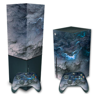KIT Capa Anti Poeira e Skin Anti-Rage Xbox Series X Vertical - Abstrato #91 - Pop Arte Skins - foto 2