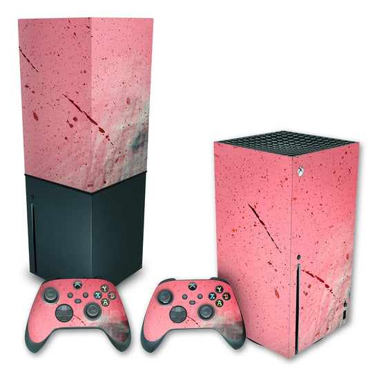KIT Xbox Series X Skin Anti-Rage e Capa Anti Poeira Vertical - Abstrato #99