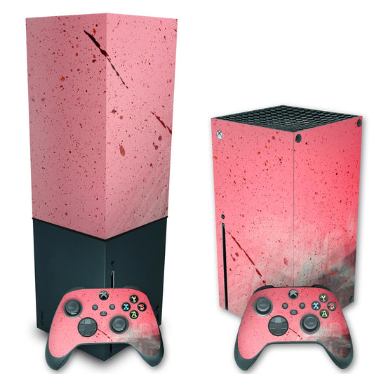 KIT Xbox Series X Skin Anti-Rage e Capa Anti Poeira Vertical - Abstrato #99